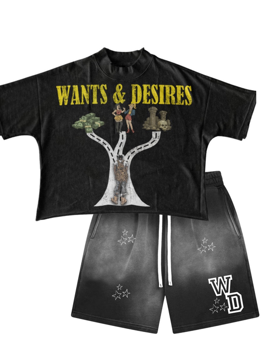 Drifter Tee & ‘Black’ All-Star Shorts Set